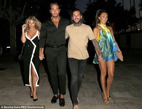 Megan Mckenna Wears Colourful Silk Mini Dress As She Holds Hands With Pete Wicks On Towie Night