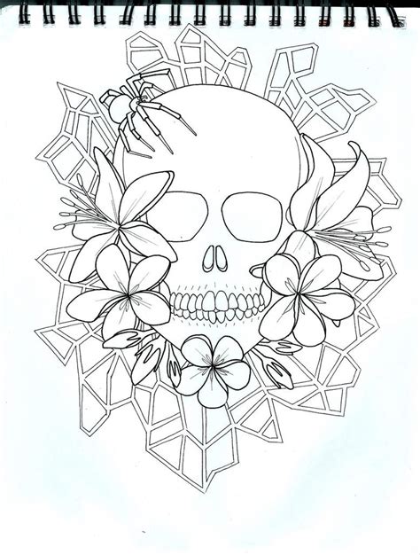 Skull Line Art By Darcydoll On Deviantart