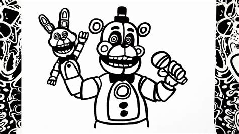 Como Dibujar A Funtime Freddy How To Draw Funtime Freddy Five