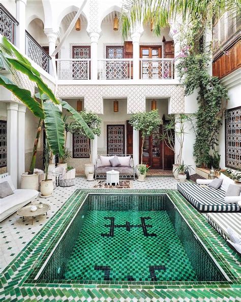 Riad Yasmin Marrakesh Arquitetura Piscinas Incríveis Interiores