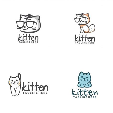 Kitten Logo Logos Free Logo Kitten
