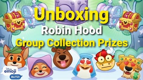 Disney Emoji Blitz Opening Boxes Robin Hood Group Collection Youtube