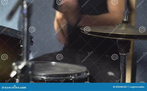 Close Up Drummer Play On Drum Set Stock Footage Video Of Performer