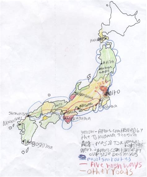 Tokugawa is a 2cp a/d medieval map. Maps - Tokugawa Shogunate