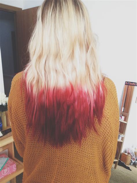 Blonde Hair Dip Dyed Red 20 Dip Dye Hair Ideas Delight For All Fswh2