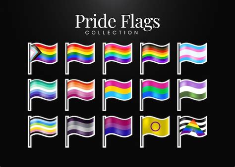 Premium Vector Pride Flags Collection Vector