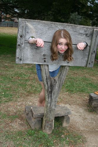 Pantyhose In The Pillory A Girl In The Pillory Stocks Wear Flickr