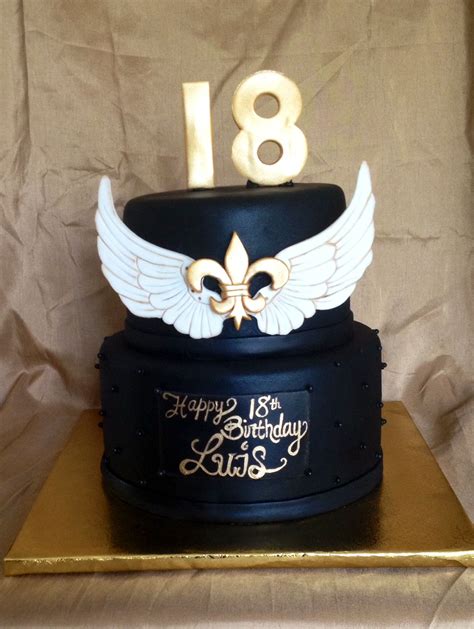 Coming up with ideas for an 18th birthday party can be difficult. Boys 18th birthday Cake | Boys 18th birthday cake, Dessert ...