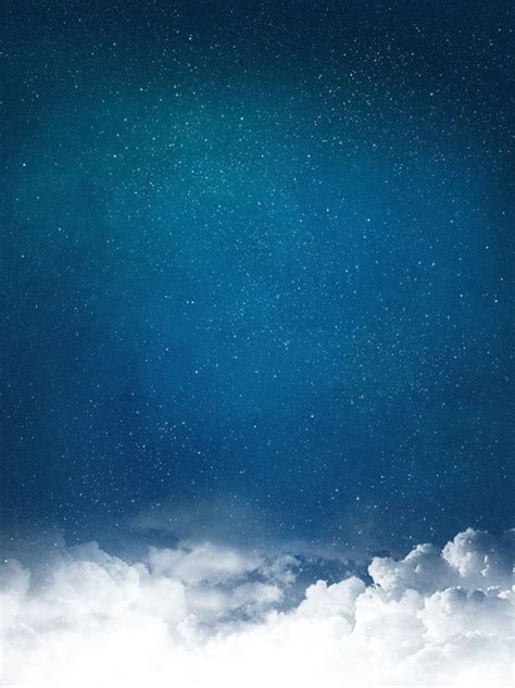 سماء الليل الزرقاء غيوم النجوم خلفية هادئة صورة خلفية للتنزيل المجاني star background blue