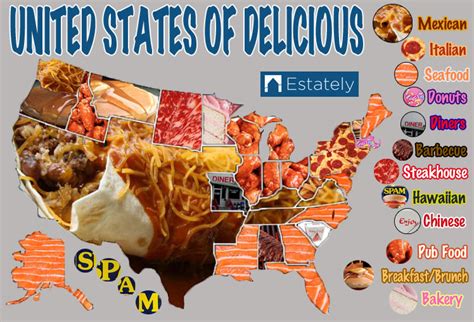 The Geography Of Each Us States Favorite Food Estately Blog