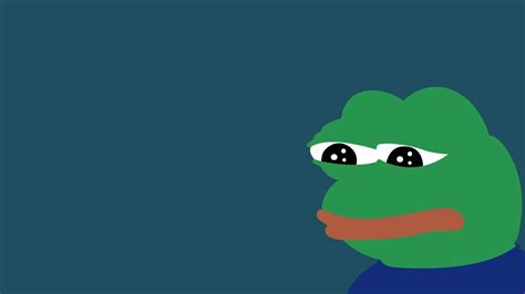 Download Minimalist Sad Meme Pepe Wallpaper