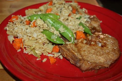 Most people can't taste the difference. Worcestershire Pork Chops and Vegetable Fried Rice | Vegetable fried rice, Pork chops, Pork