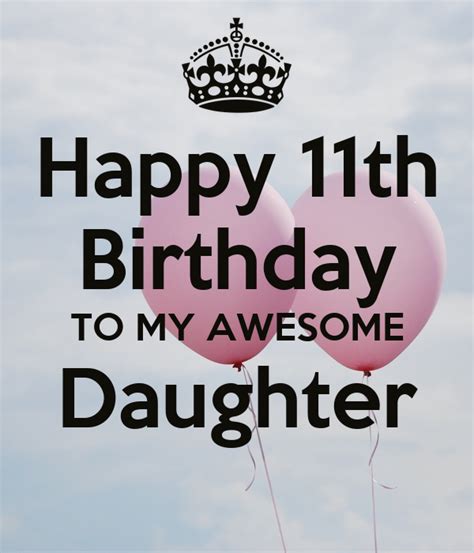 Happy 11th Birthday Daughter