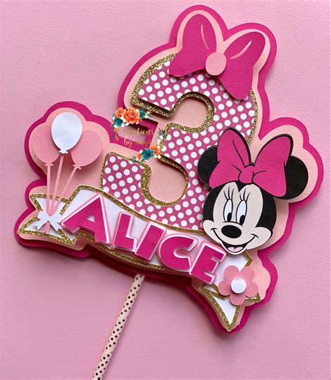 Minnie Mouse Cake Topper Printables
