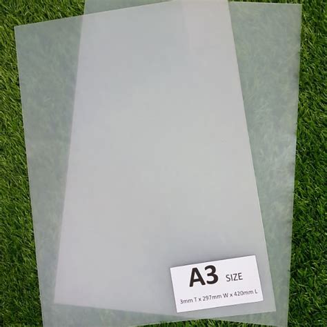 Plastic A3 Size Sheet 100 Polypropylene Pp Material Shopee Malaysia