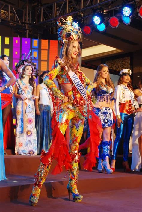Miss Venezuela Wearing National Costume Editorial Photo Image Of