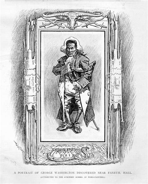 George Washington As A Negro Black Man Portrait Discovered Near Faneuil