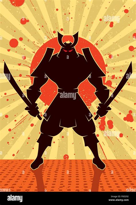 Cartoon Illustration Of Samurai Warrior Stock Vector Image And Art Alamy