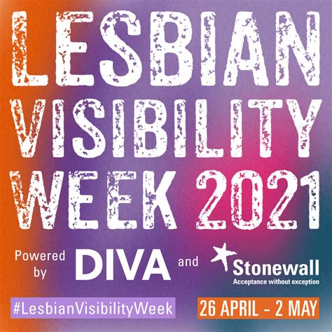 Lesbian Visibility Week 2021 26 April 2 May Stonewall