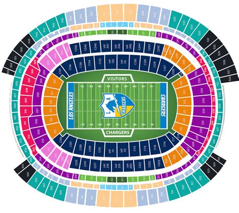 Los Angeles Chargers Seating Chart Sofi Stadium Guide At