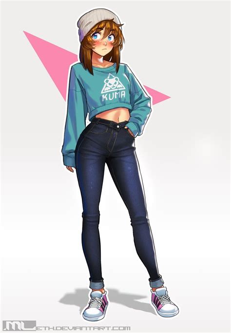 Beanie Brooke By Mleth On Deviantart Hoodie Drawing Reference Anime