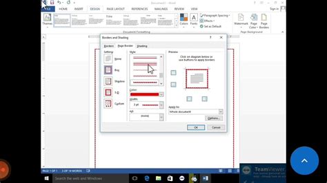 How To Add Border To Word Document And Shadingboxing The Writing