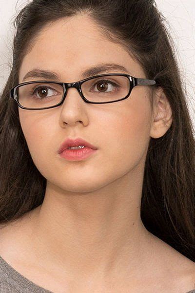 adept rectangle black frame eyeglasses eyebuydirect in 2021 eyeglasses fashion glasses