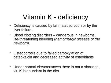 Vitamin K Dependent Clotting Factors Liver