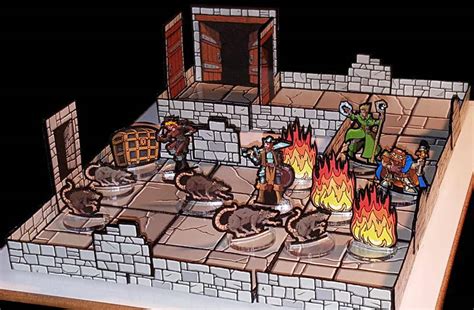 Papercraft Miniatures And Terrain Dungeons Of Olde