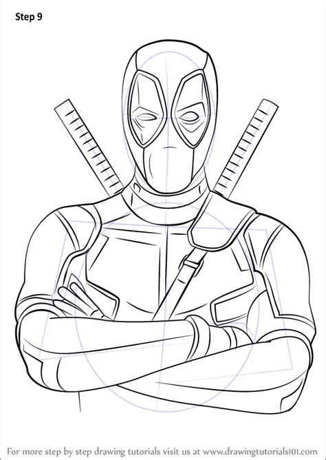 Step By Step How To Draw Deadpool
