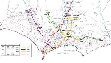 Metro De Lima Horizonte 2025 Mapa De Las 4 Líneas Del Plan De La