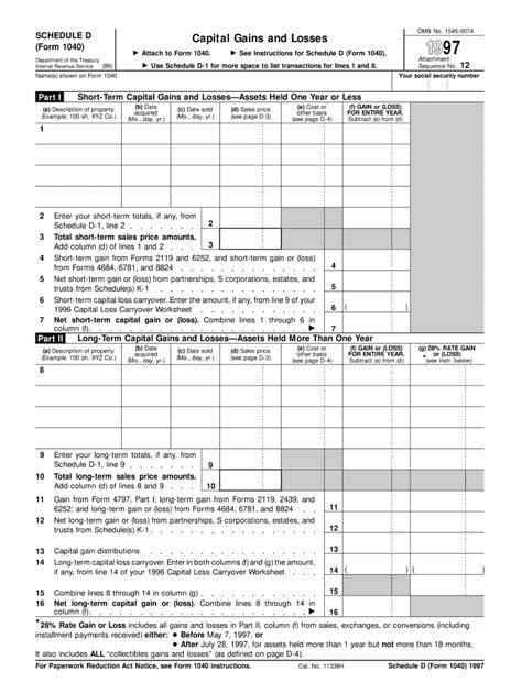 What Is Schedule D Fill Out And Sign Online Dochub