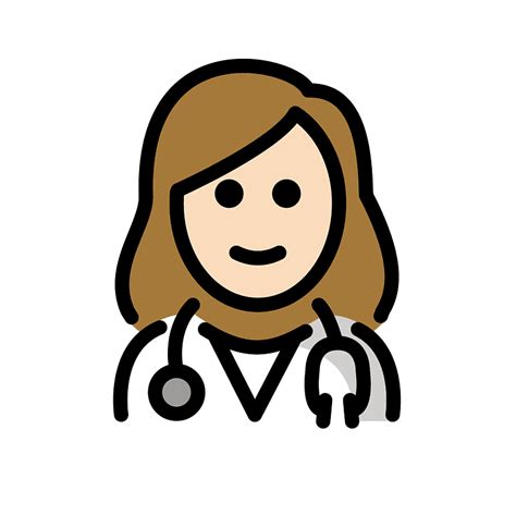 Woman Health Worker Emoji Clipart Free Download Transparent Png