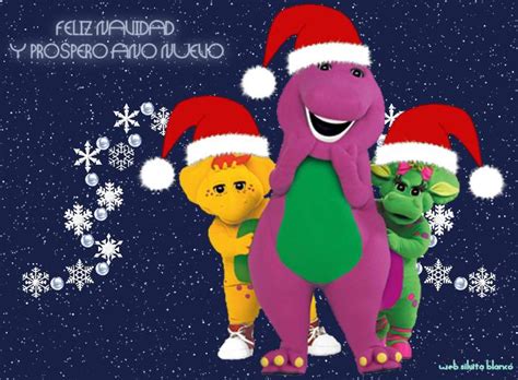Barney Y Sus Amigos Tarjetas Postales Navidad Ilustraciones De