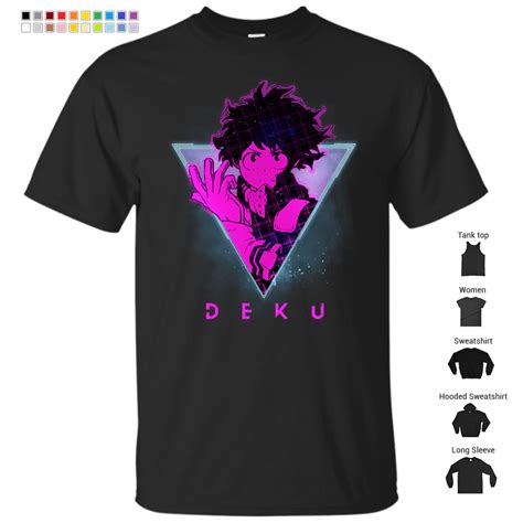Deku Retro 80s My Hero Academia Izuku Midoriya Anime Shirt T Shirt