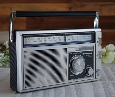 Vintage Panasonic Radio Portable Radio Fm Am 2 Band Receiver Panasonic Model Rf 568d Ac Battery