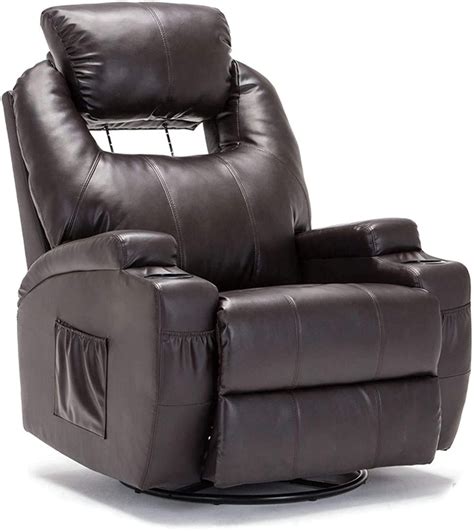 Traditional massage chairs often come with a reclining functionality. Massage Recliner Chair Bonded Leather Heated Reclining ...