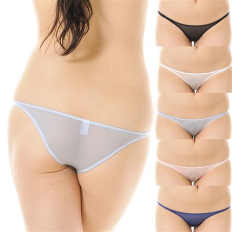 Japanese Super Low Rise Cheekini Small Panties Soft Sheer Made In Japan L EBay