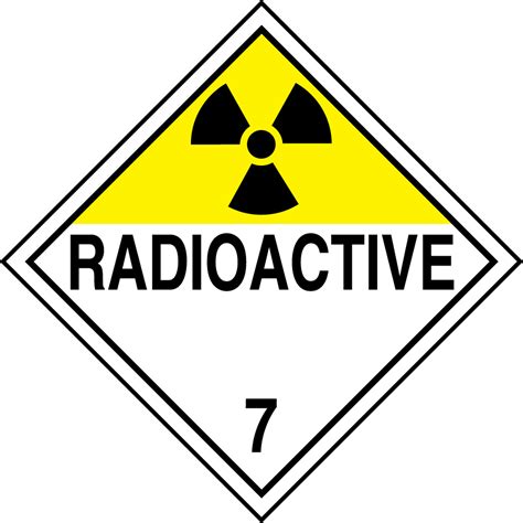 Hazard Class Radioactive Dot Placard Mpl