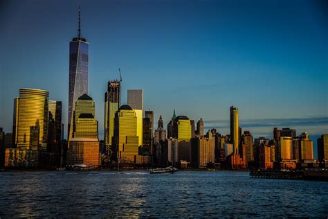 Lower Manhattan Skyline At Sunset New York City Ny Flickr