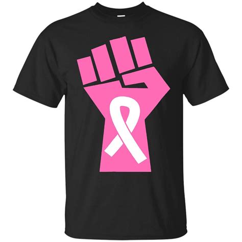 Uniwyn Breast Cancer Awareness Strong Ribbon T Shirt Zelite