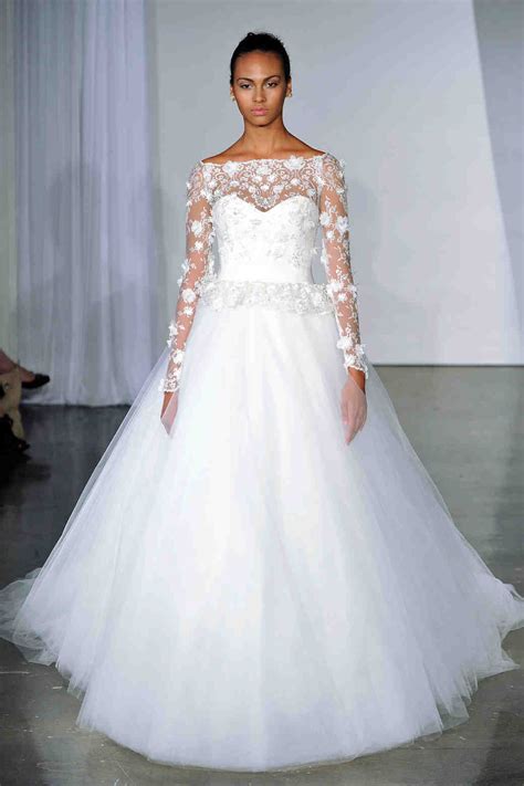 Dress the populationcaro long sleeve fringe belt sheath midi dress. Long Sleeve Wedding Dresses, Fall 2013 | Martha Stewart ...