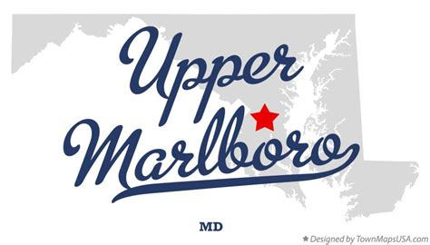 Map Of Upper Marlboro Md Maryland