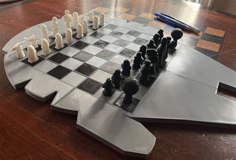 3d Printed Millennium Falcon Chess Board For Star Wars Fans In 2022