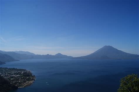 Free Download Hd Wallpaper Guatemala Lake Atitlán Mountain Sky