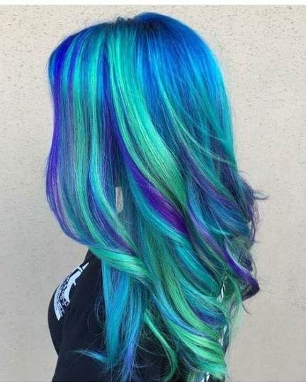 Hair Dyed Blue Turquoise 50 Trendy Ideas Hair Styles Dye My Hair