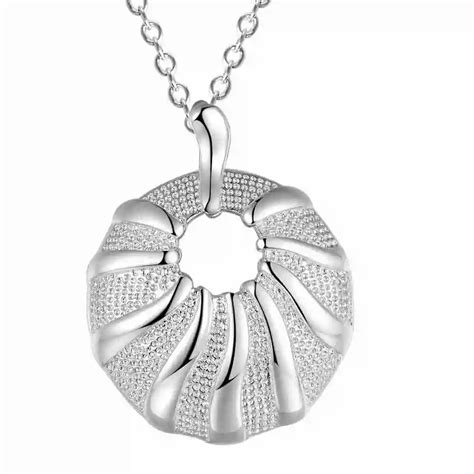 An1087 Free Shipping Silver Plated Necklaces Fine Jewelrywholesale