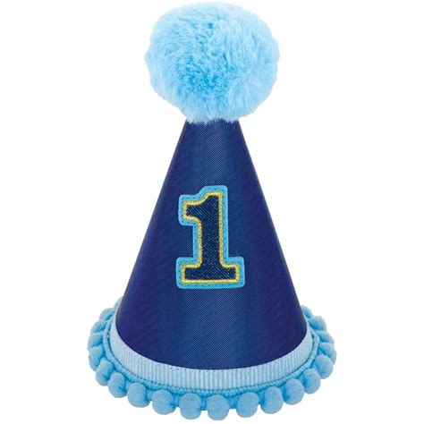 1st Birthday Boy Deluxe Cone Hat Big W