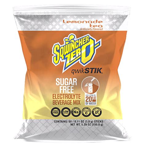 Sqwincher Qwik Stik Zero Sugar Free Instant Electrolyte Drink Mix Si