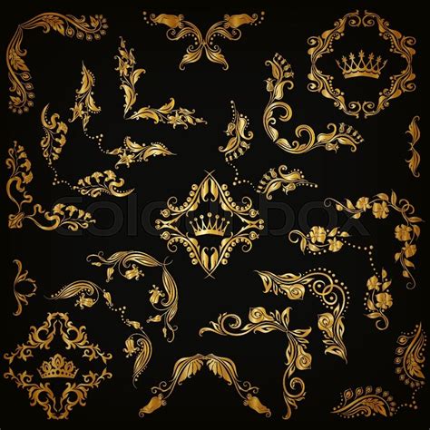 Gold Filigree Vector At Collection Of Gold Filigree
